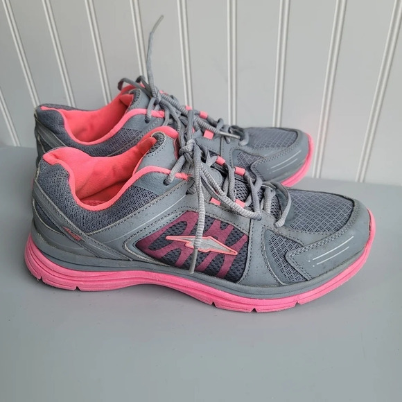 Avia Women's Sneakers Gray Pink Lace Lightweight Size 11 - Picture 6 of 7